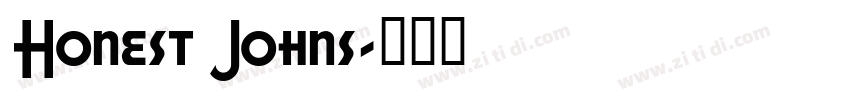 Honest Johns字体转换